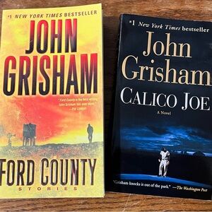 2 John Grisham Books Ford County and Calico Joe